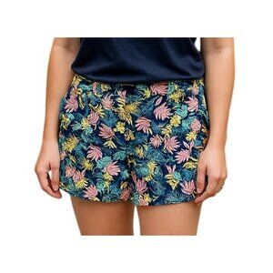 Caribbean Joe Womens Size 8 Tropical Botanical Shorts Stretch Pocketed
